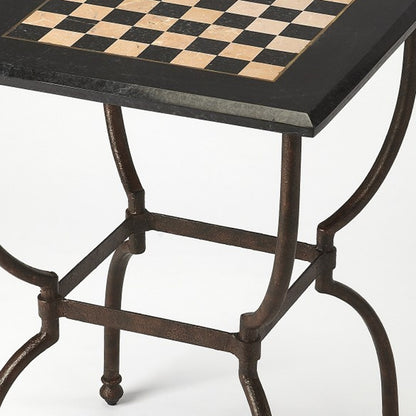 Fossil Stone Square Game Table