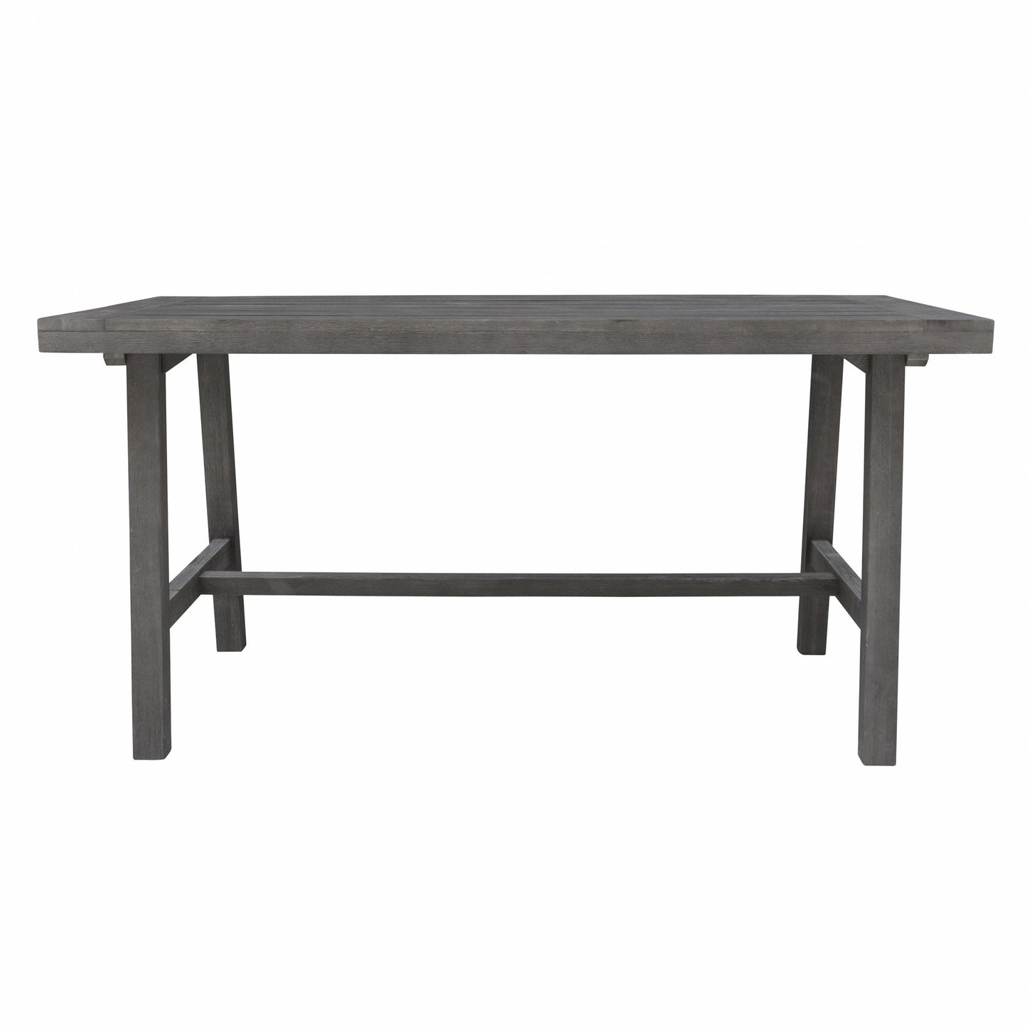 Dark Grey Dining Table With Leg Support