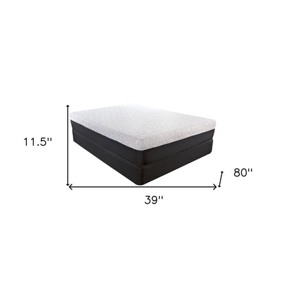 11.5" Lux Copper Infused Gel Memory Foam And High Density Foam Mattress Queen