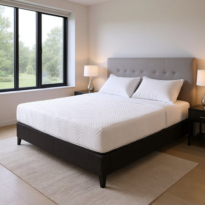 10.5" Hybrid Lux Memory Foam And Wrapped Coil Mattress Twin