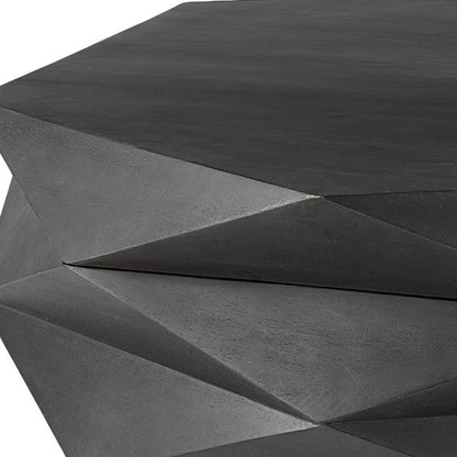 48" Black Octagon Coffee Table