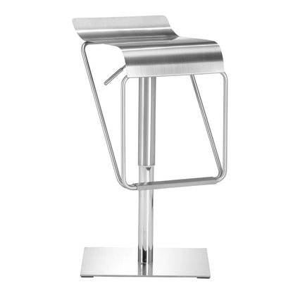 32" Steel Swivel Backless Bar Height Bar Chair