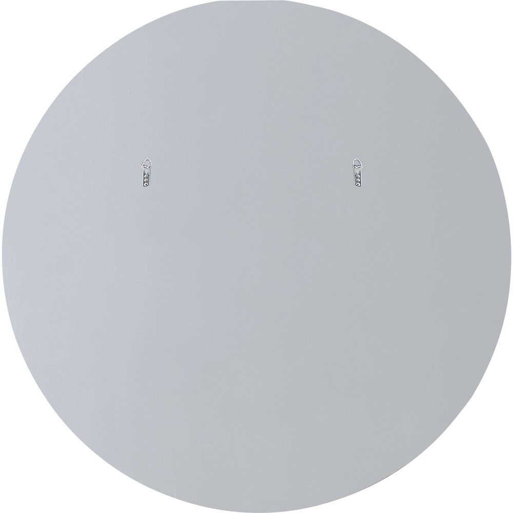 36" Silver Round Framed Accent Mirror