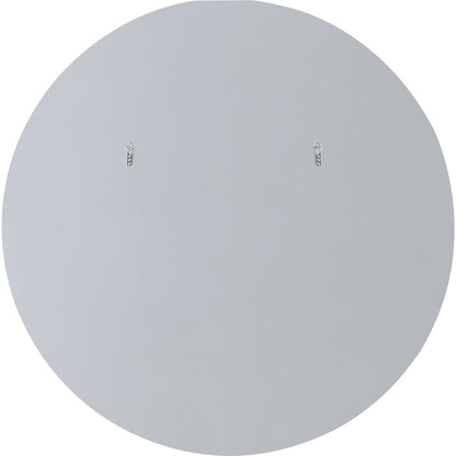 36" Silver Round Framed Accent Mirror