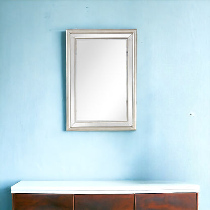 44" Silver Framed Accent Mirror