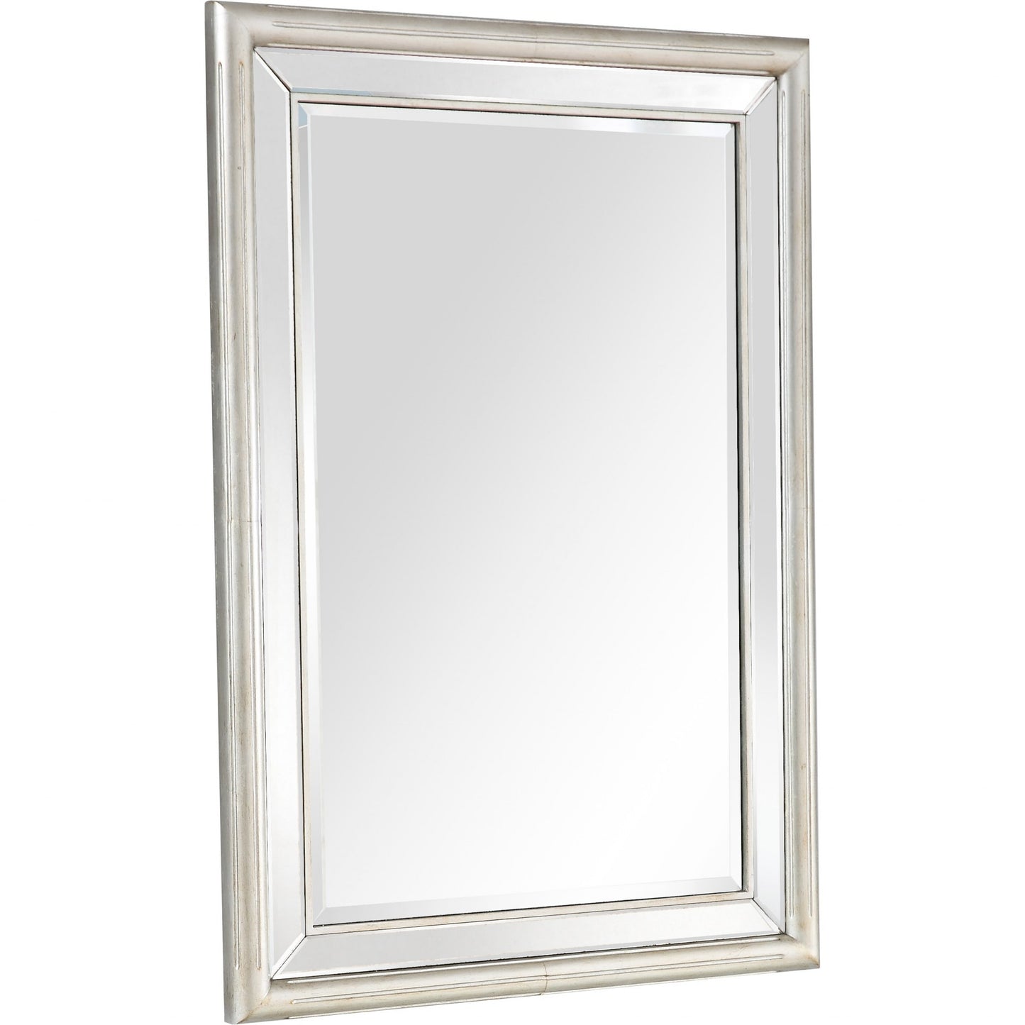 44" Silver Framed Accent Mirror