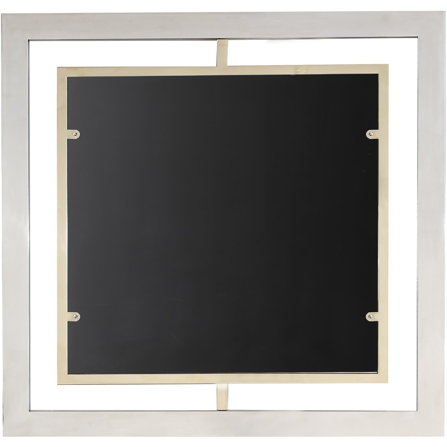 32" Gold Square Framed Accent Mirror