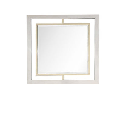 32" Gold Square Framed Accent Mirror