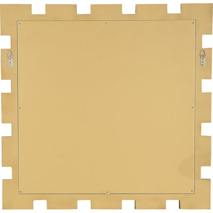 32" Gold Square Framed Accent Mirror