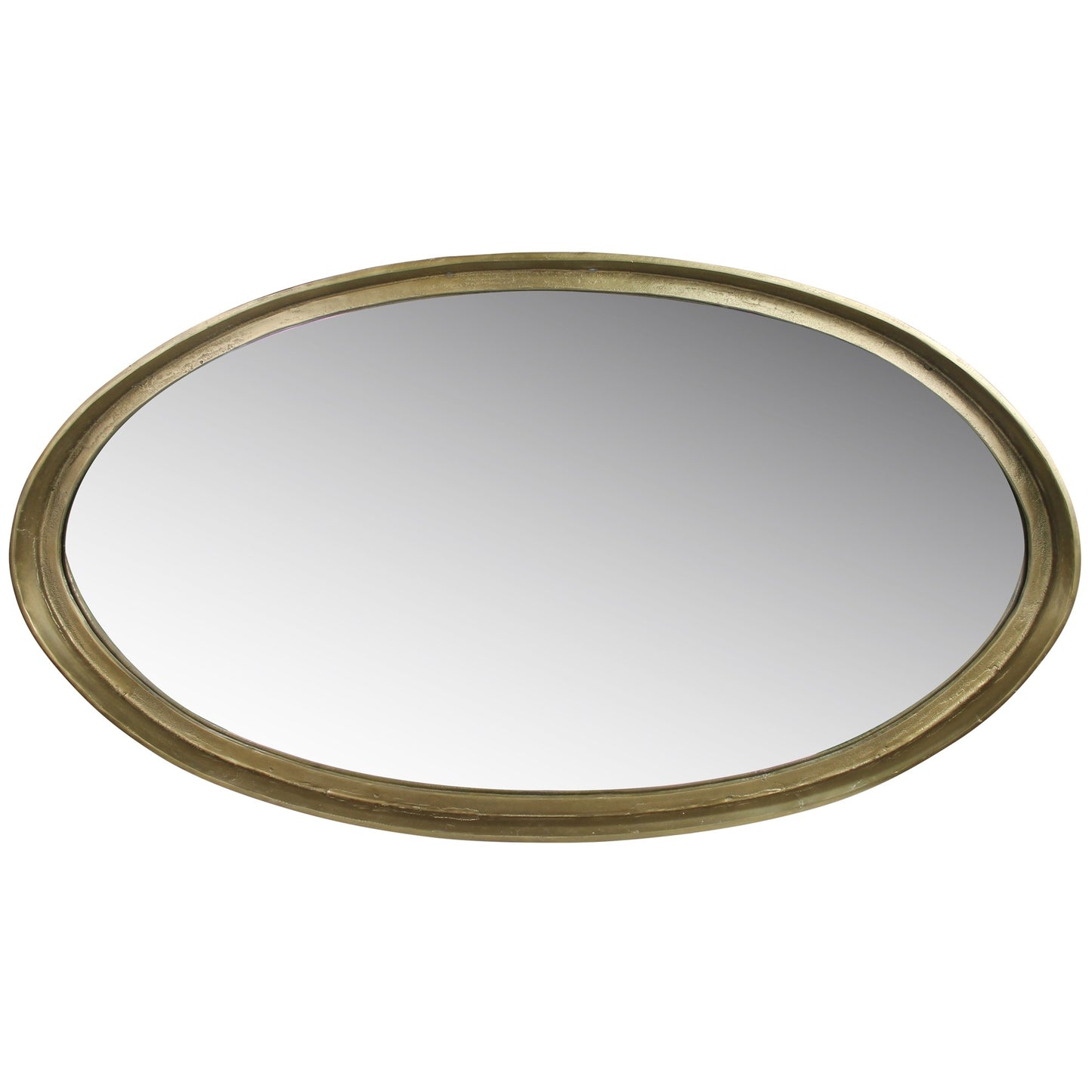 48" Gold Round Framed Accent Mirror