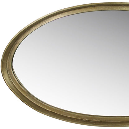 48" Gold Round Framed Accent Mirror