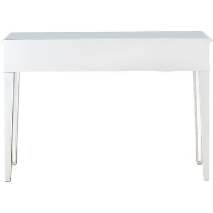 Silver Glass Mirror Console Table