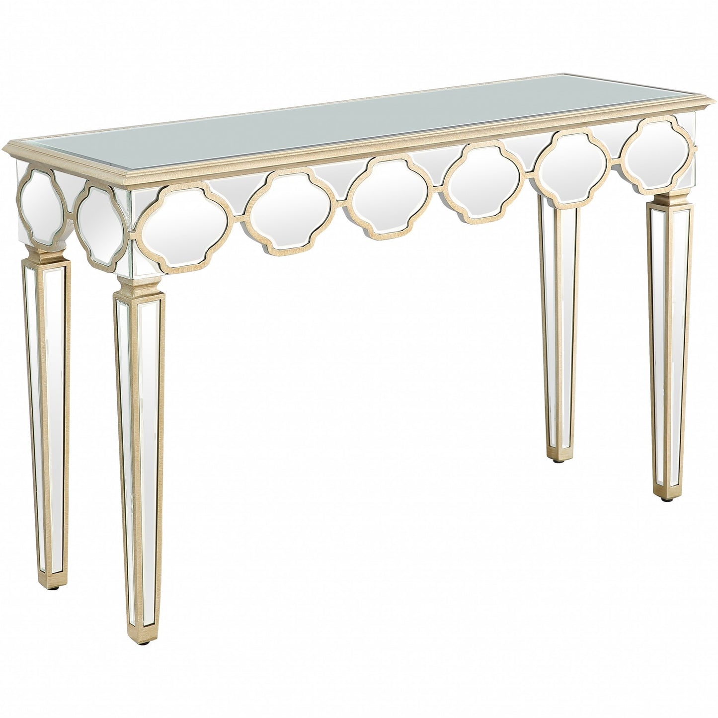 Scalloped Edge Console Table