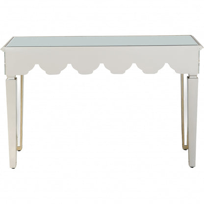 Scalloped Edge Console Table