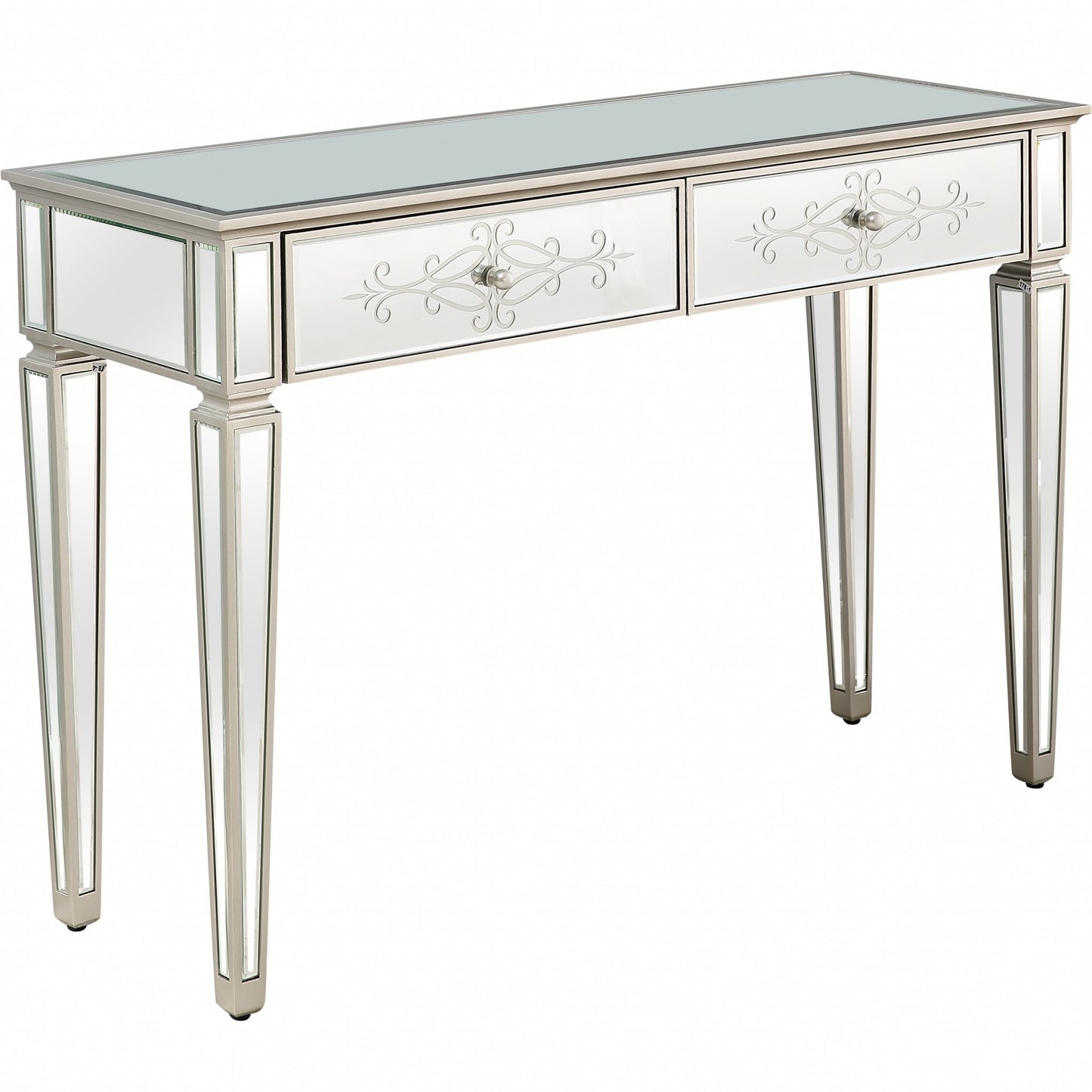 Antiqued Etch Console Table