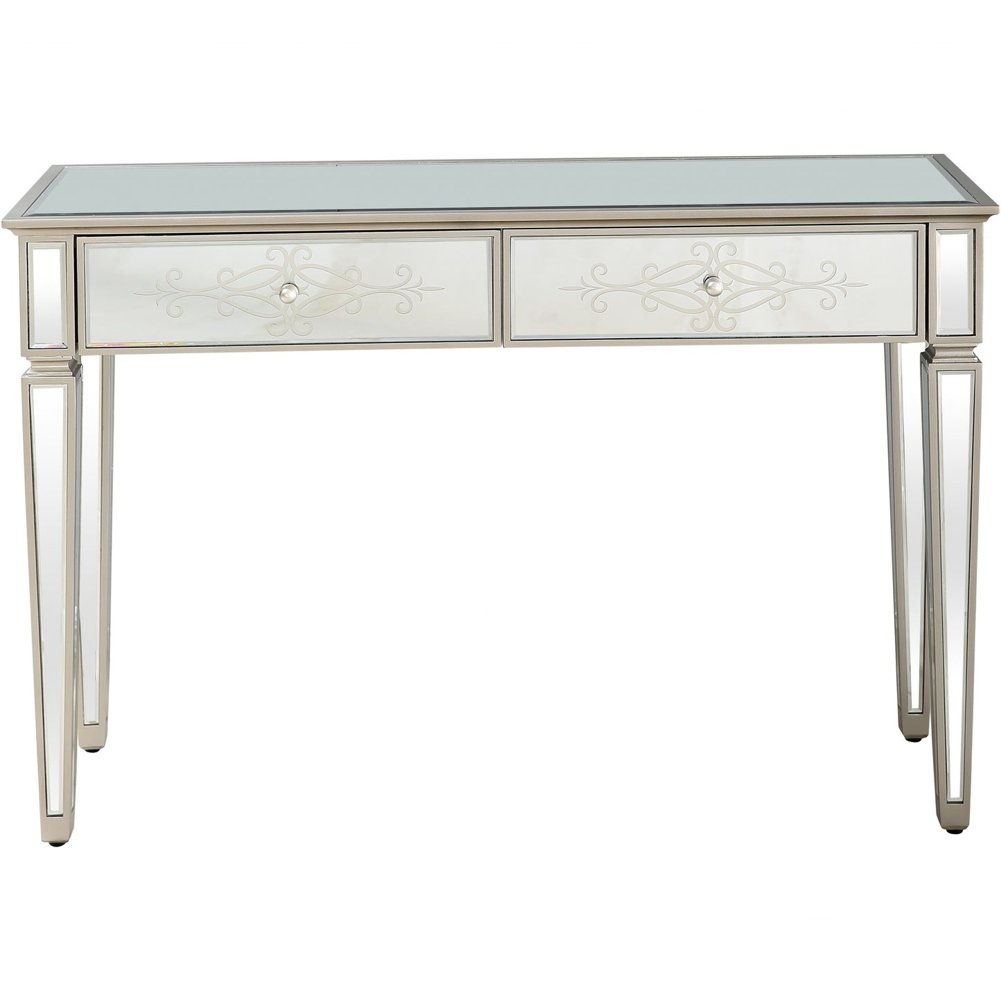 Antiqued Etch Console Table