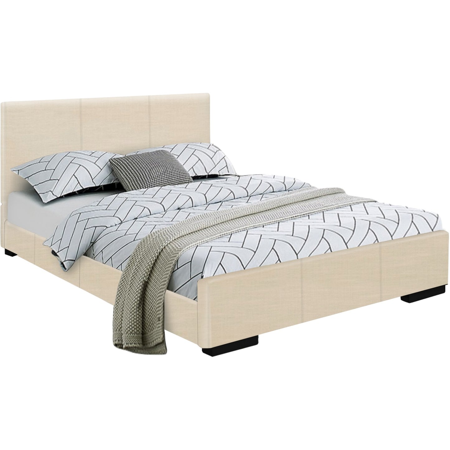 Grey Platform Queen Bed