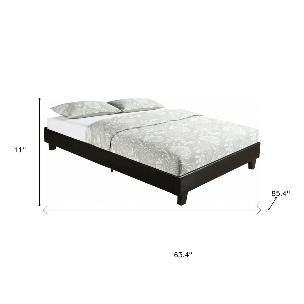 White Faux Leather Queen Bed Frame