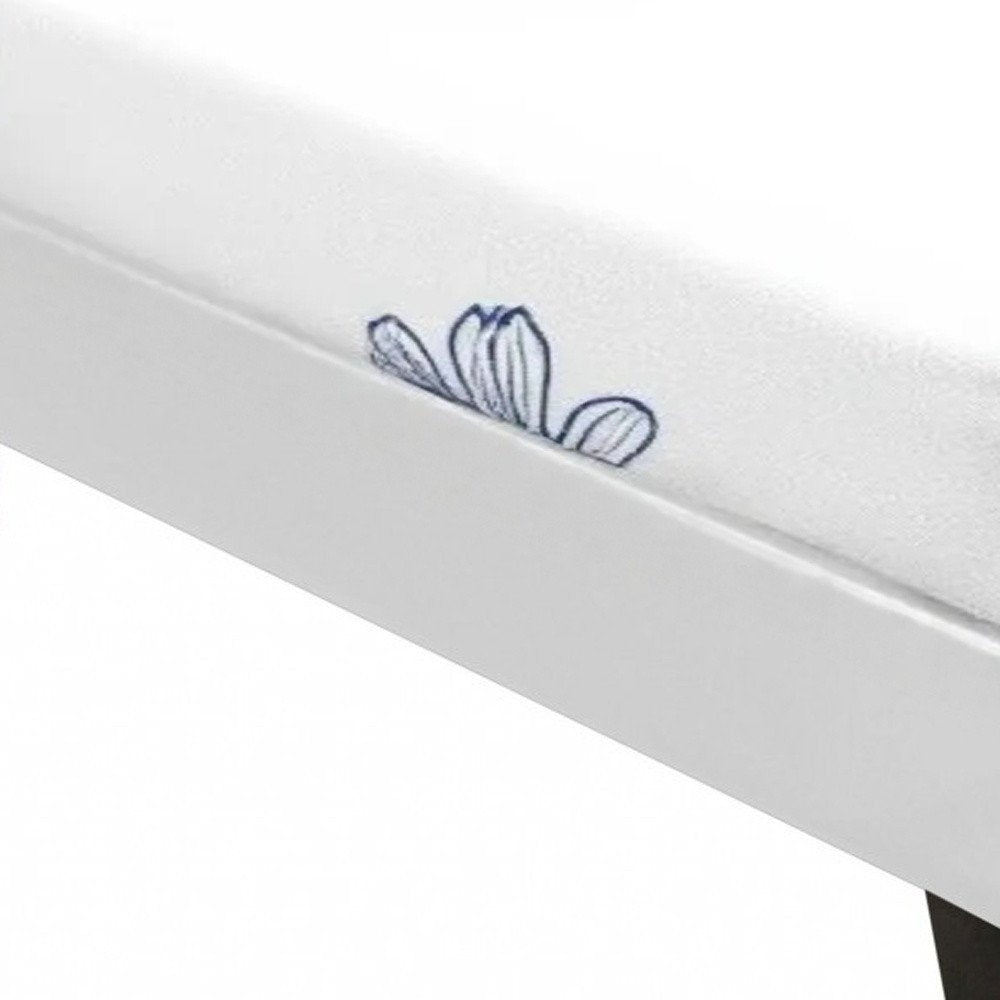 White Faux Leather Queen Bed Frame