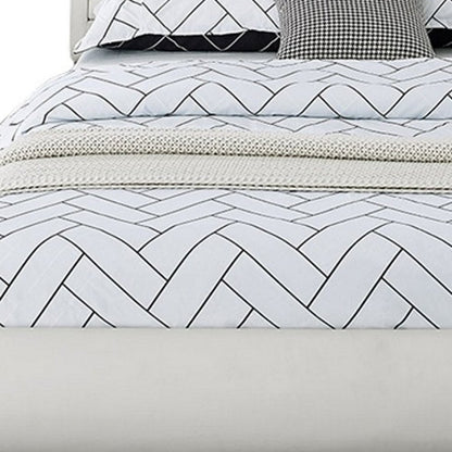 Black Faux Leather Queen Bed Frame