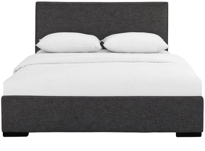 Black Faux Leather King Bed Frame
