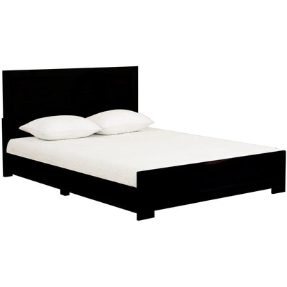 White Solid and Manufactured Wood King Bed Frame