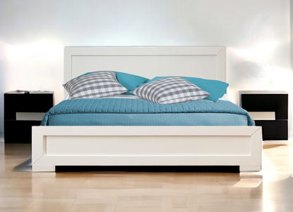 Walnut Wood Queen Platform Bed