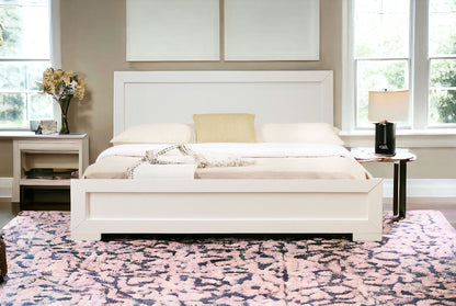 Cherry Wood Queen Platform Bed