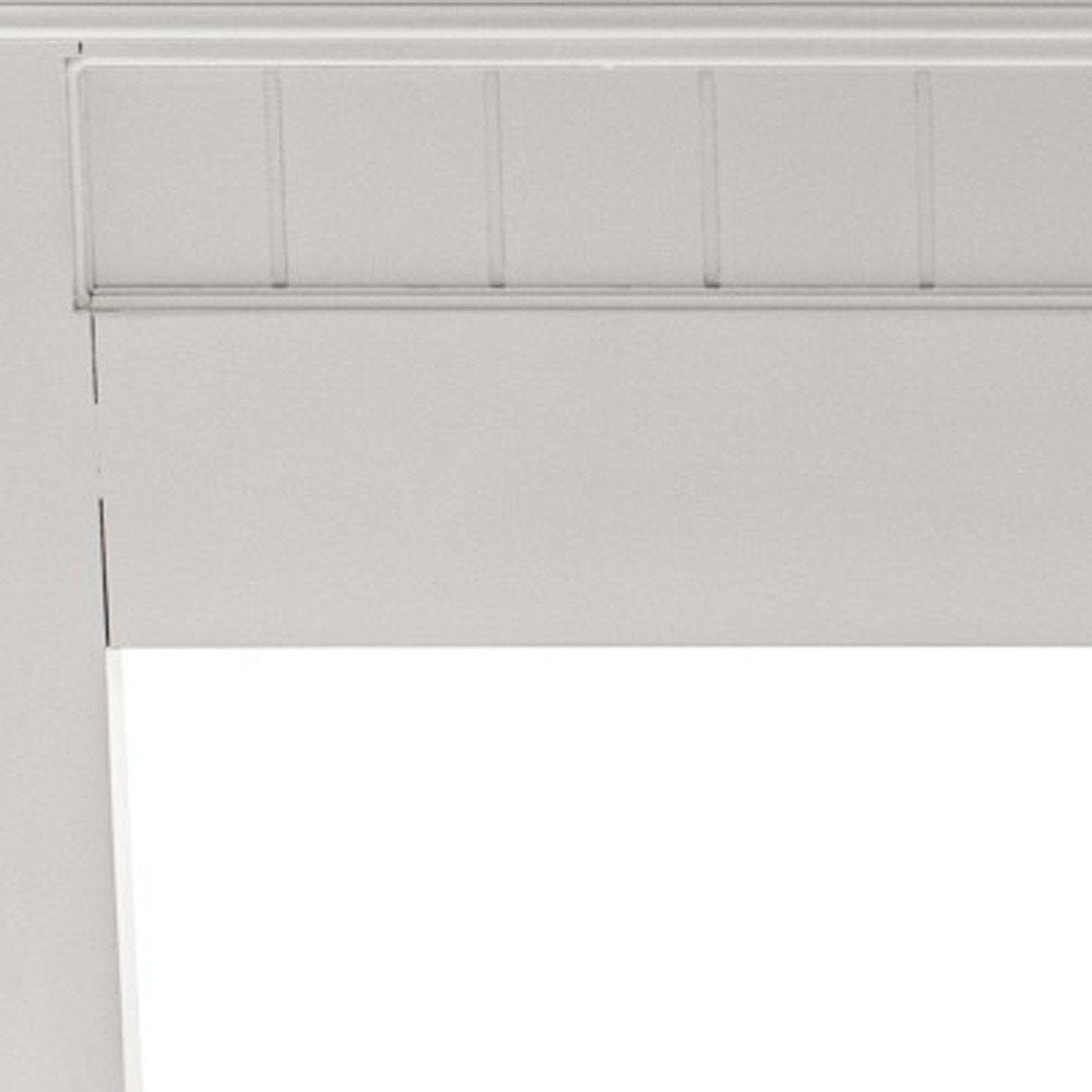 White Solid Wood Queen Bed Frame