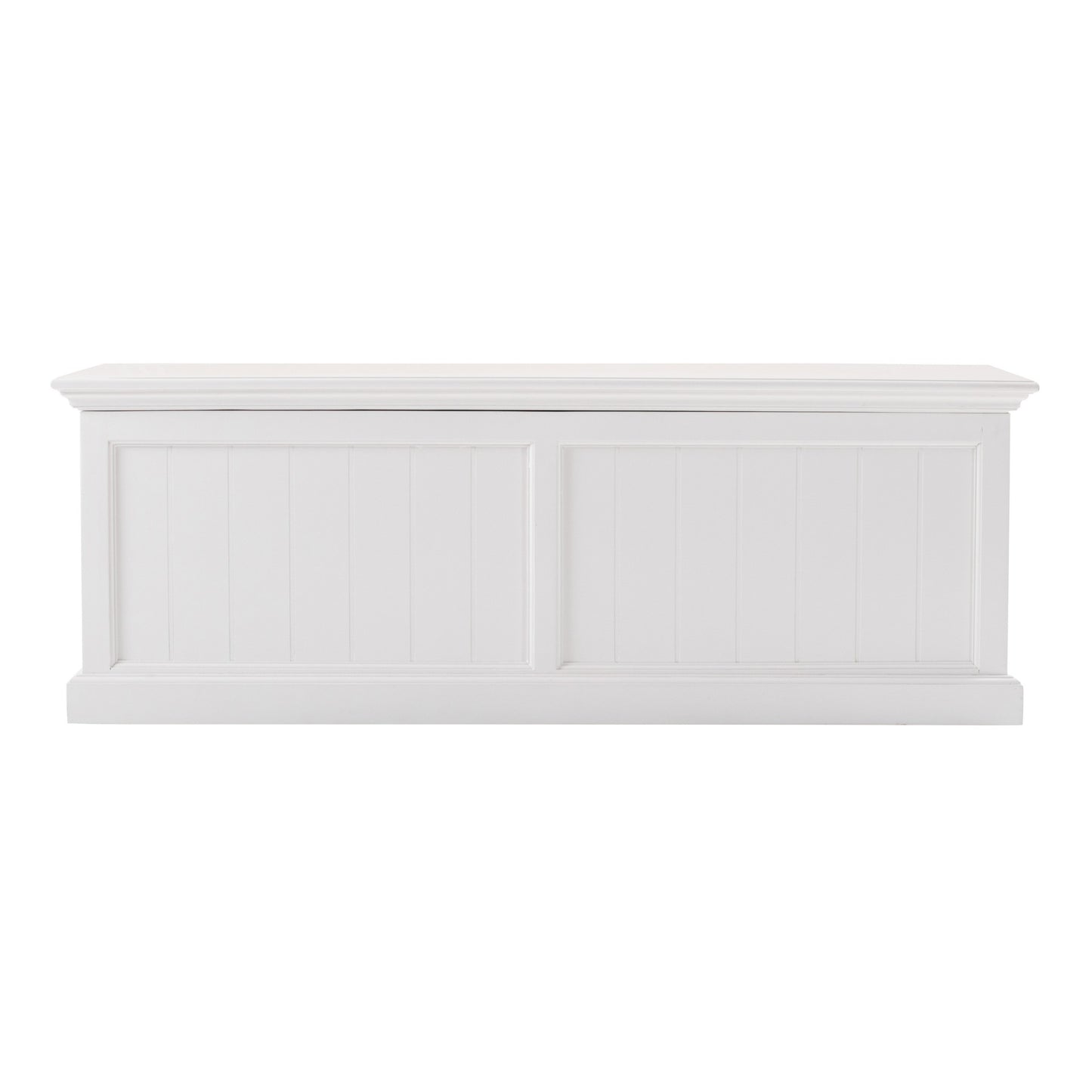 55" White Solid Wood Chest