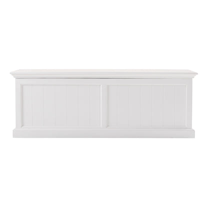 55" White Solid Wood Chest