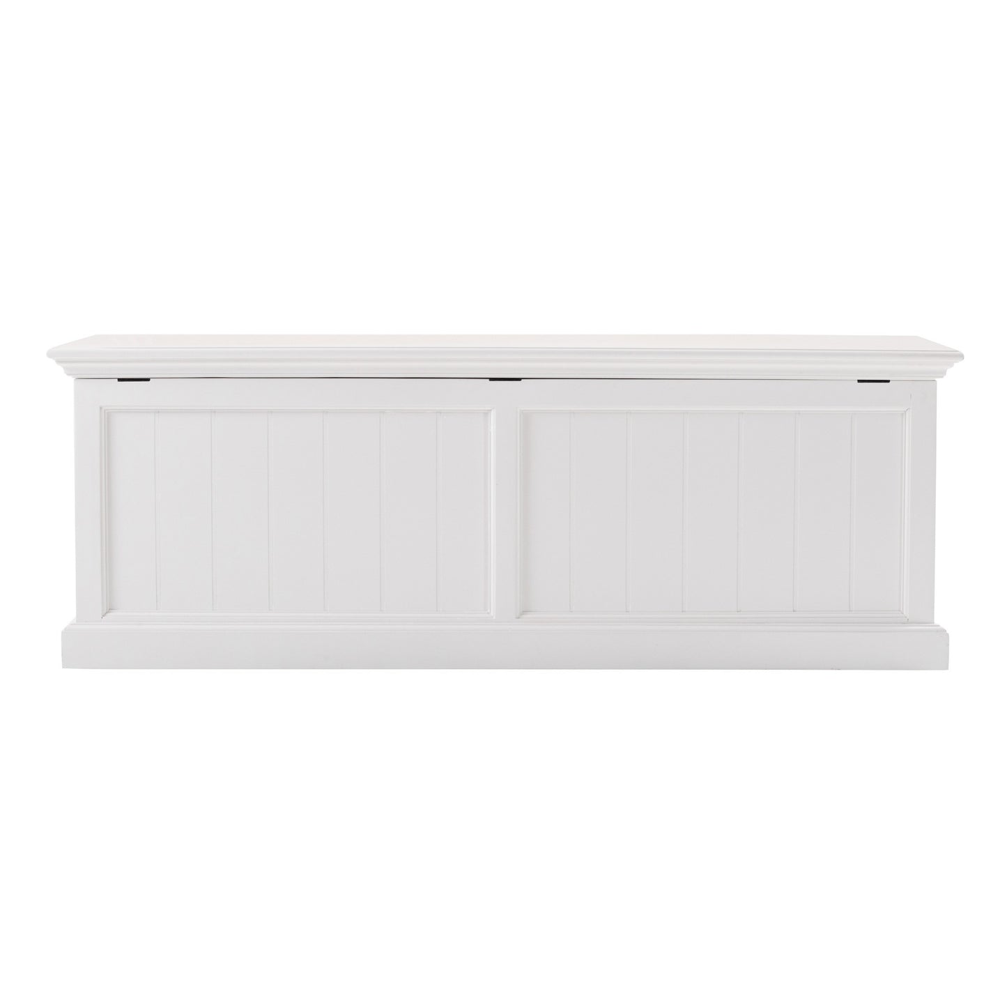 55" White Solid Wood Chest