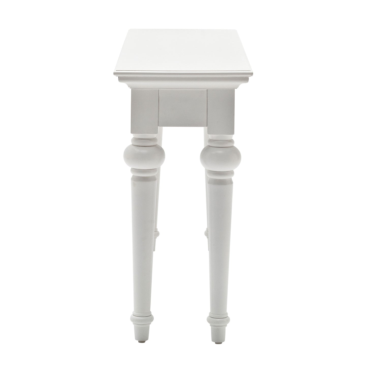 55" White Console Table With Storage