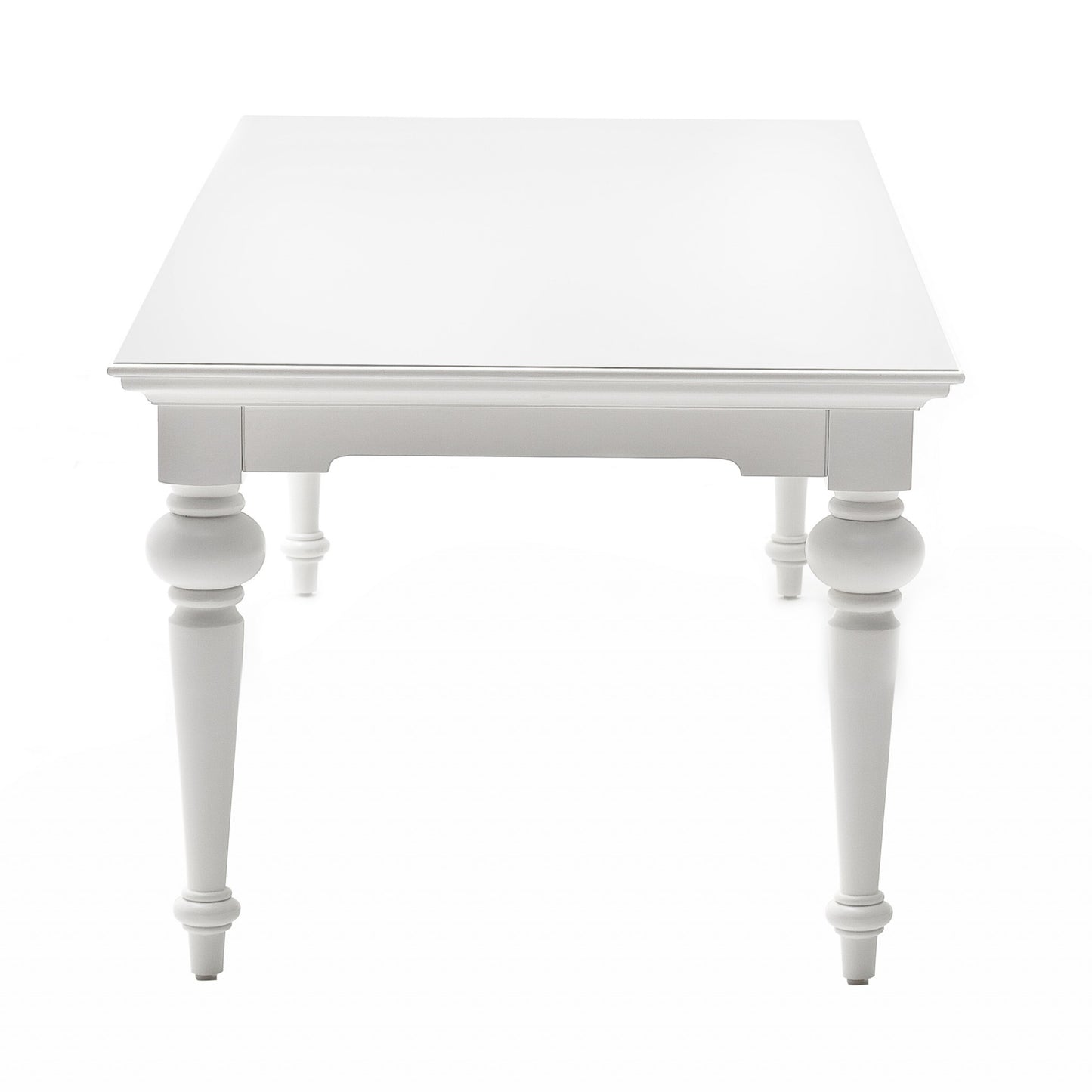 White Modern Farmhouse 94" Dining Table