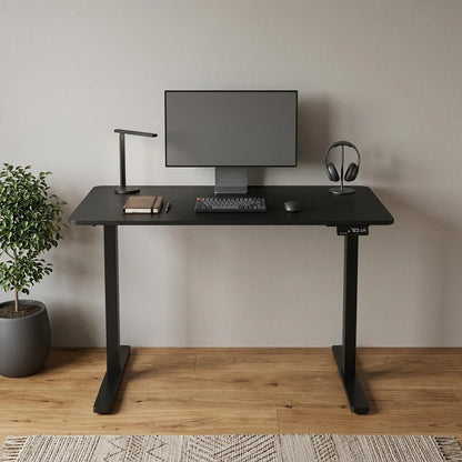 48" Adjustable Black Stainless Steel Standing Desk