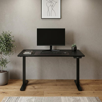 48" Adjustable Black Stainless Steel Standing Desk