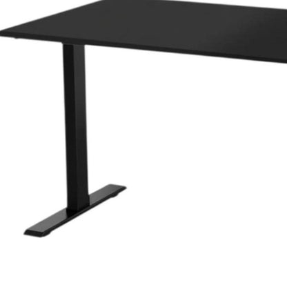 48" Adjustable Black Stainless Steel Computer Desk