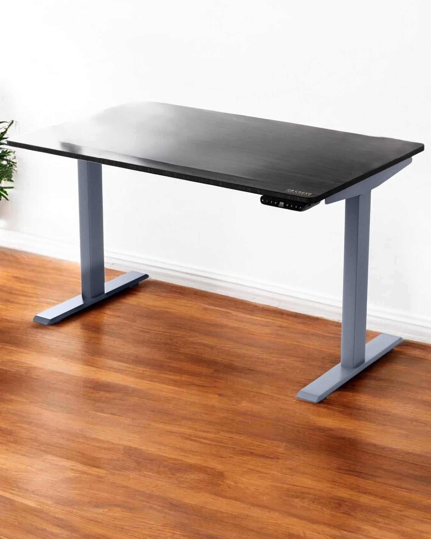 30" Adjustable Black and Gray Standing Desk