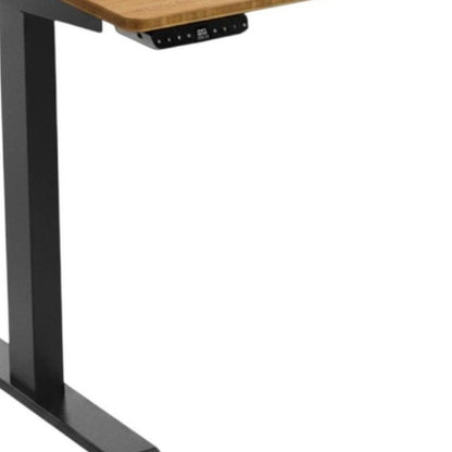 48" Adjustable Brown and Black Standing Desk