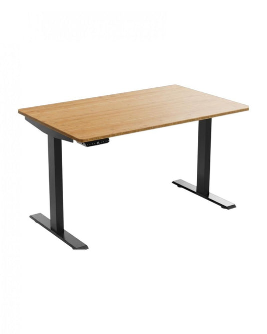 48" Adjustable Brown and Black Standing Desk