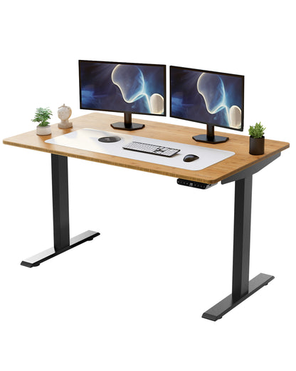 30" Adjustable Brown and Black Standing Desk