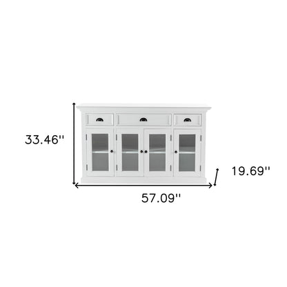 Modern Farmhouse White Buffet Server