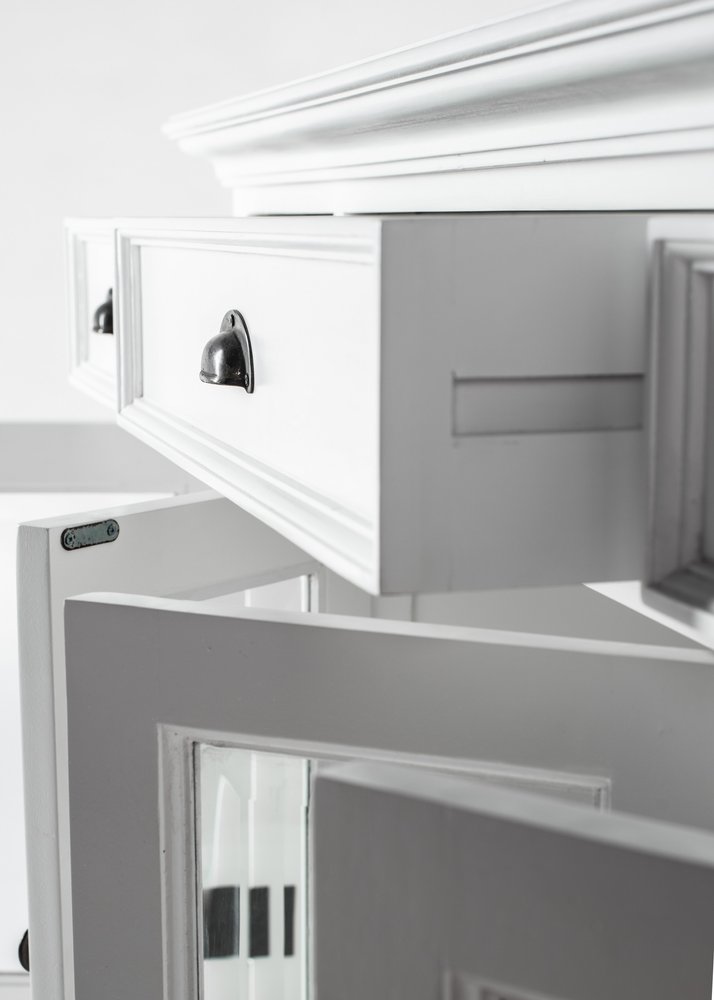 Modern Farmhouse White Buffet Server