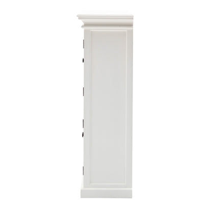 Classic White Two Level Storage Cabinet