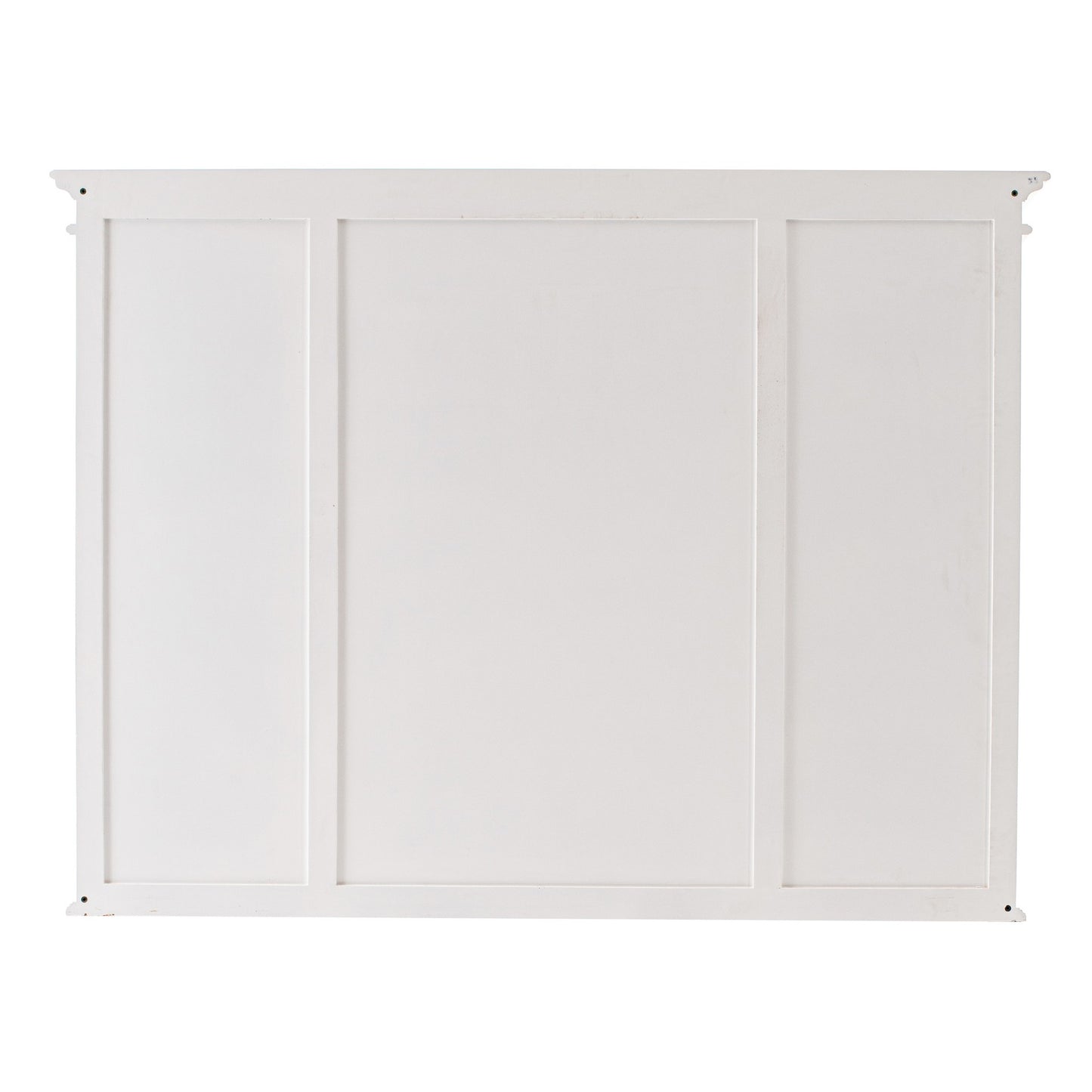 71" White Dining Hutch With Twelve Shelves And Three Drawers