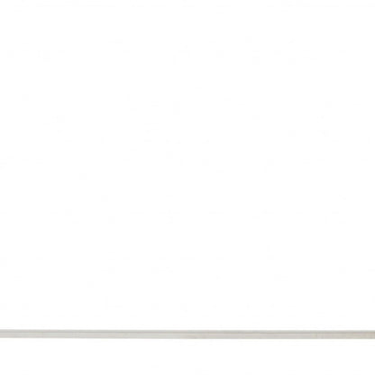 35" White and Silver Frame Console Table