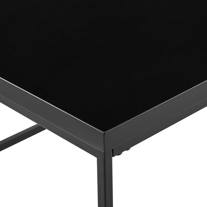 20" Black Square End Table