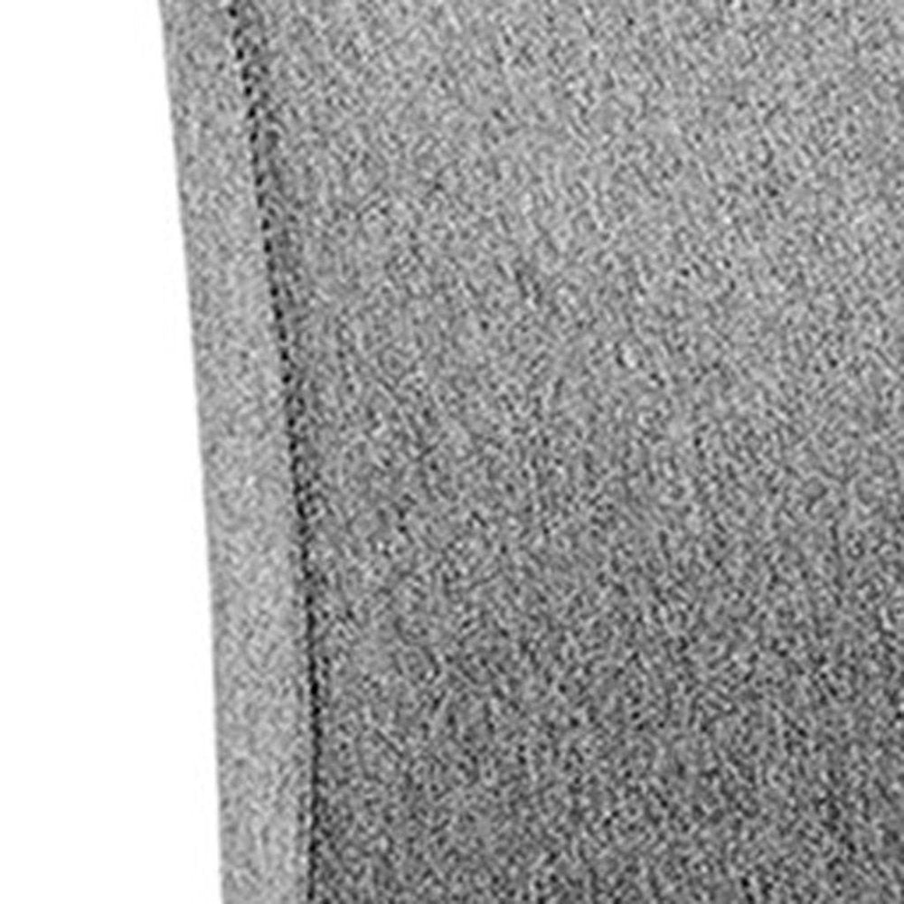 Set of Two Brown and Black Upholstered Fabric Dining Side Chairs