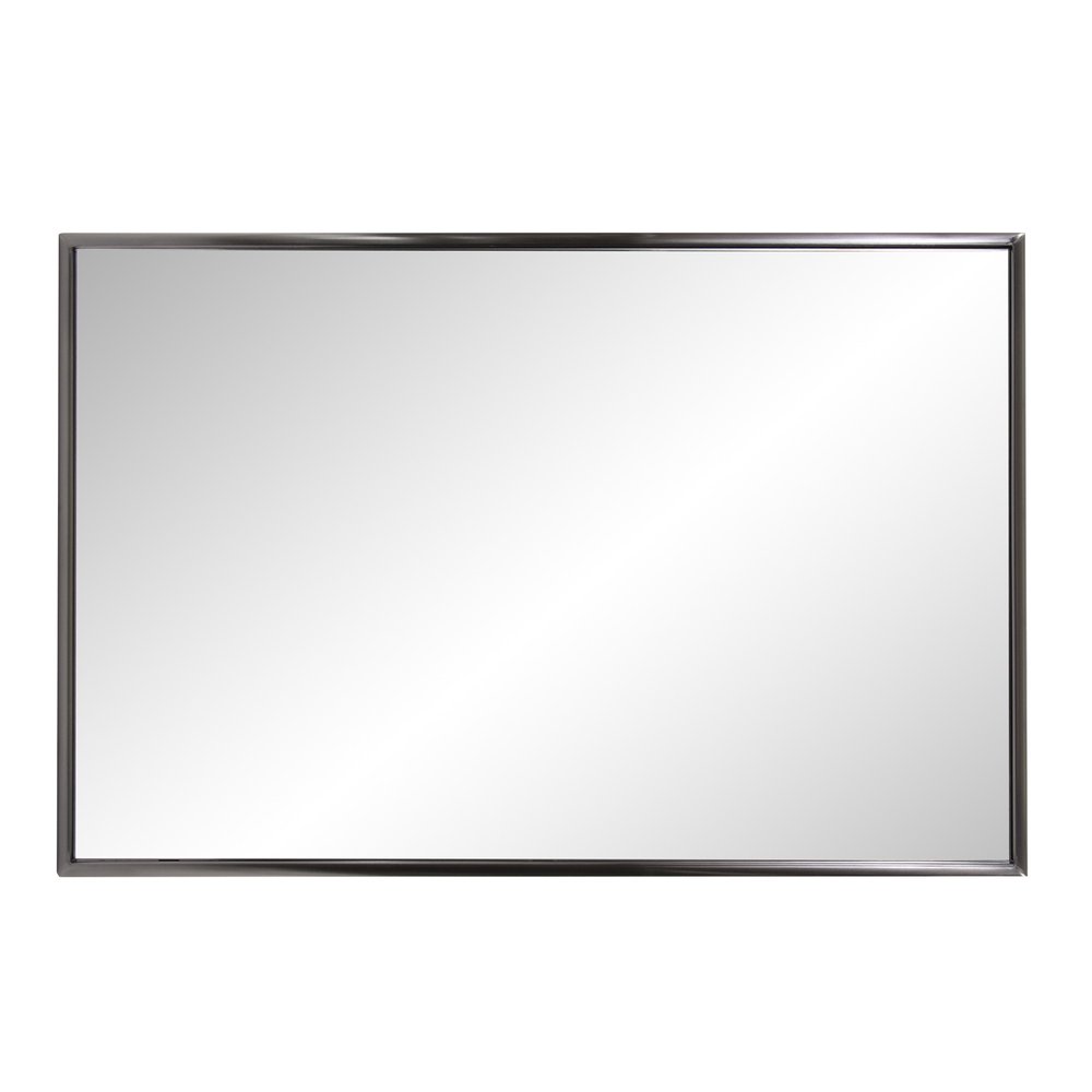 36" Gunmetal Metal Framed Accent Mirror