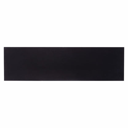 50" Black Solid Wood Two Drawer Sideboard